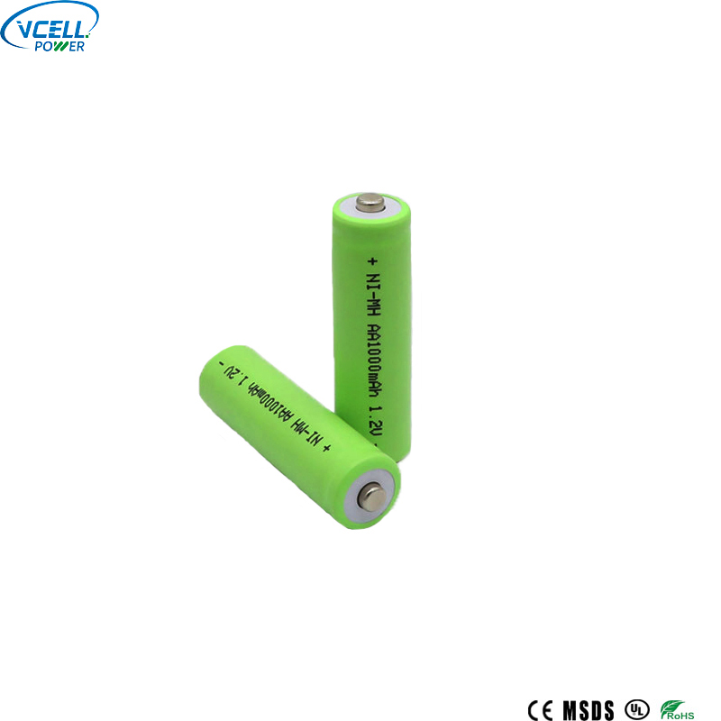 1.2V 1000mAh AA NIMH ladattava akku