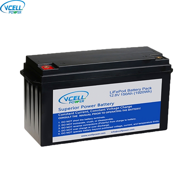 12,8V 12V 150Ah Deep Cycle LiFePO4 -akku