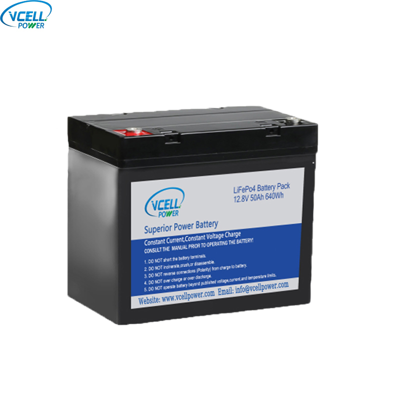 12,8V 50Ah Deep Cycle LiFePO4 -akkupaketti