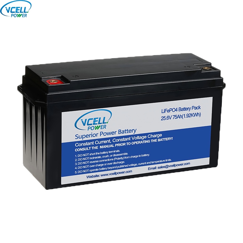 24V 75Ah Deep Cycle LiFePO4 -akku