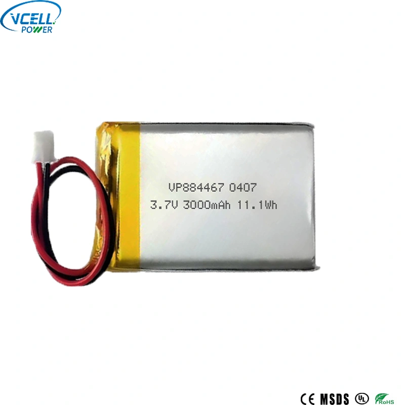 3000mah 3.7v 884467 LiPO ladattava akku